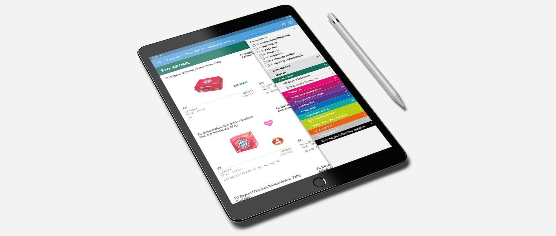 B2B SALES APP Titel ICONPARC