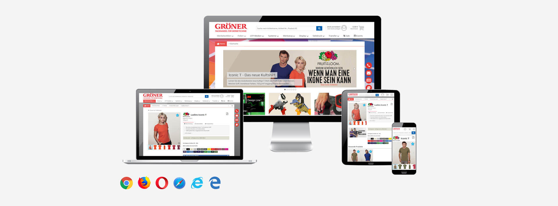 B2B E Commerce Full Responsive Design Groener