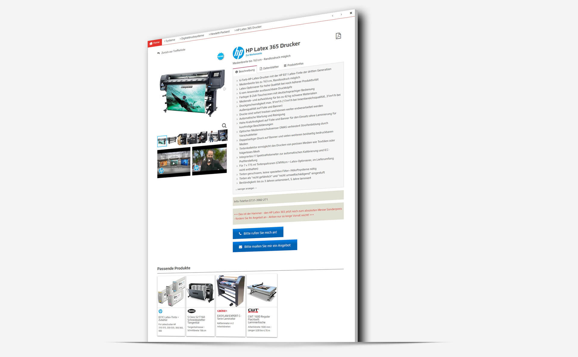 E Commerce B2B Groener Produktseite Systems