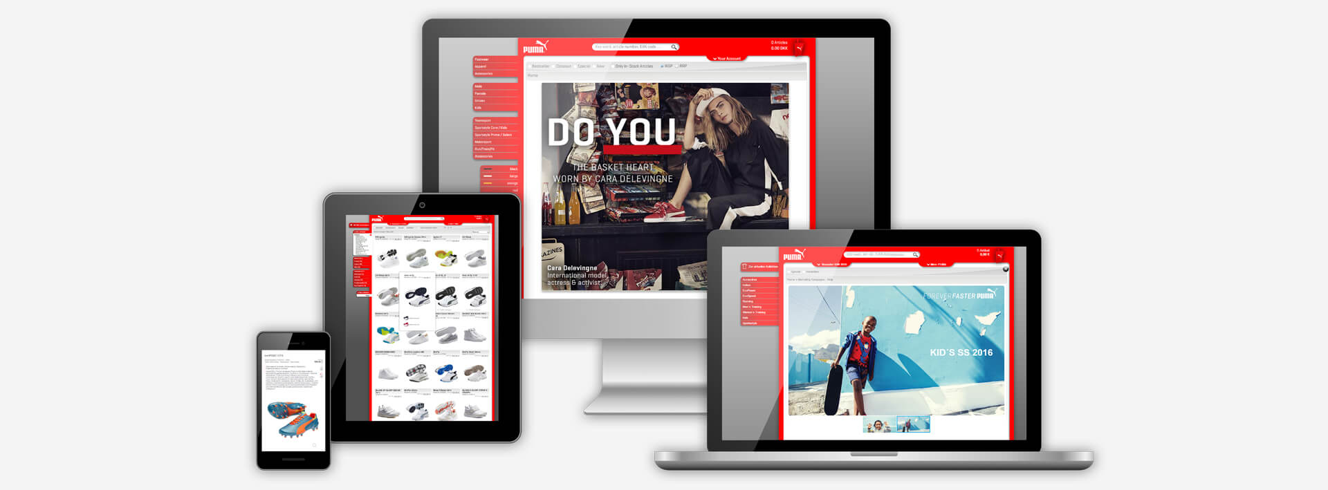 PUMA B2B E Business international Full Responsive