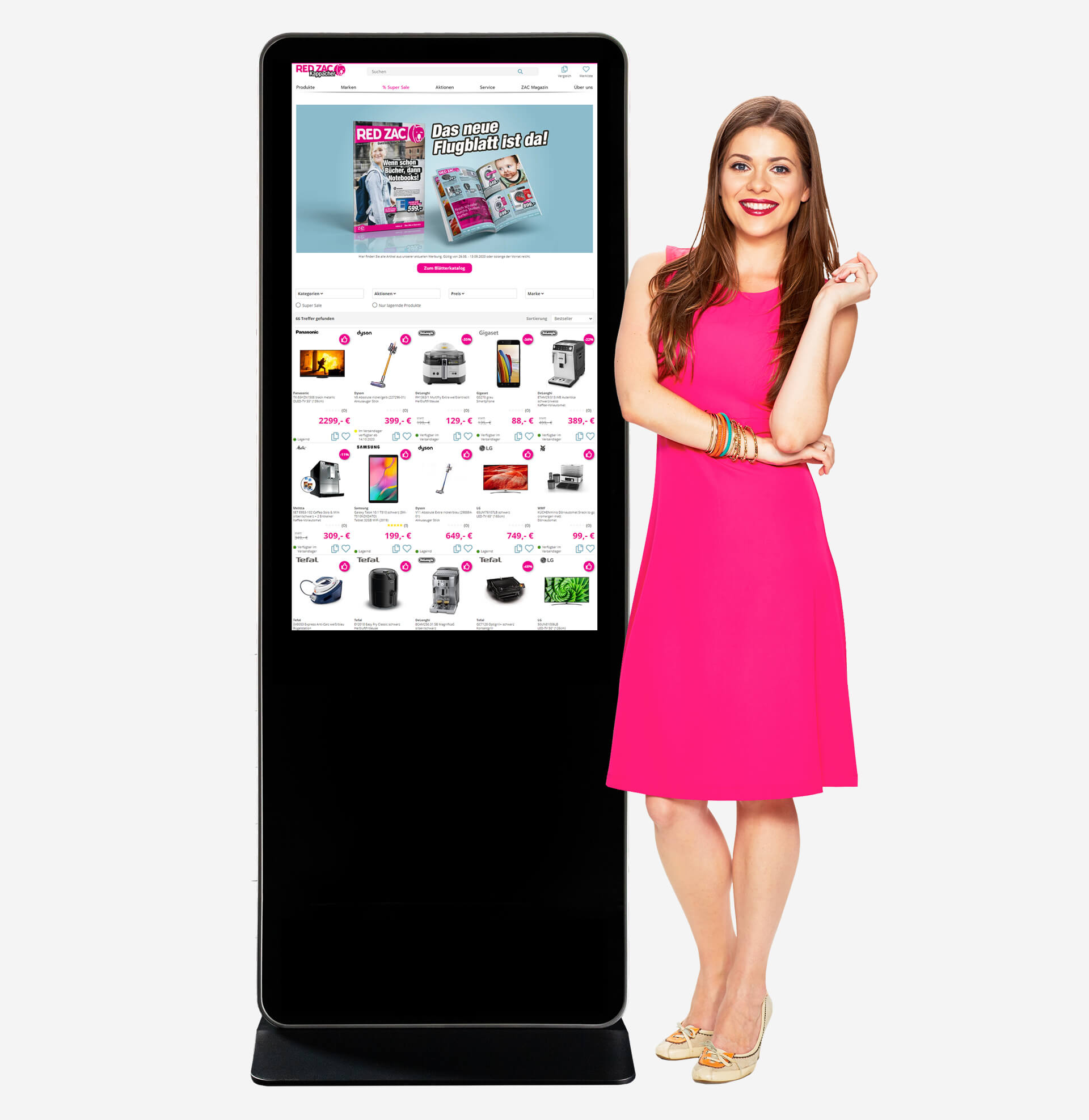 Interaktives Digital Signage smartZac ICONPARC