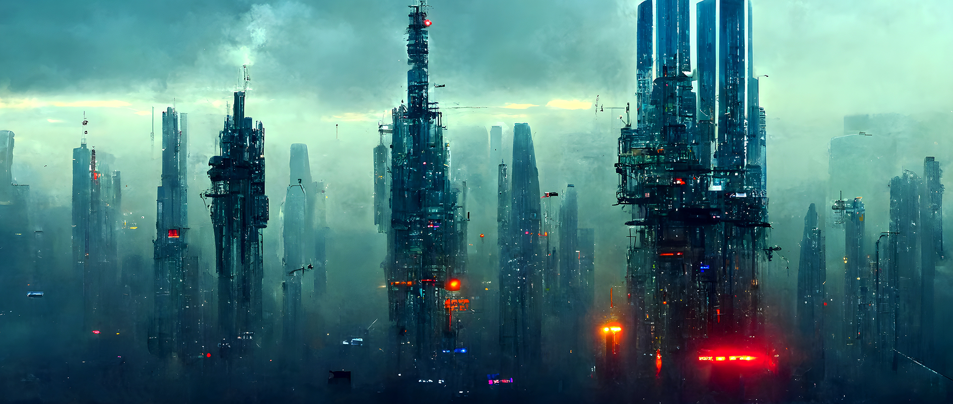 Replatforming B2B   Futuristische Stadtlandschaft